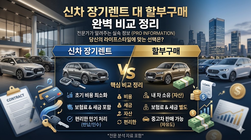 신차 렌트 할부구매